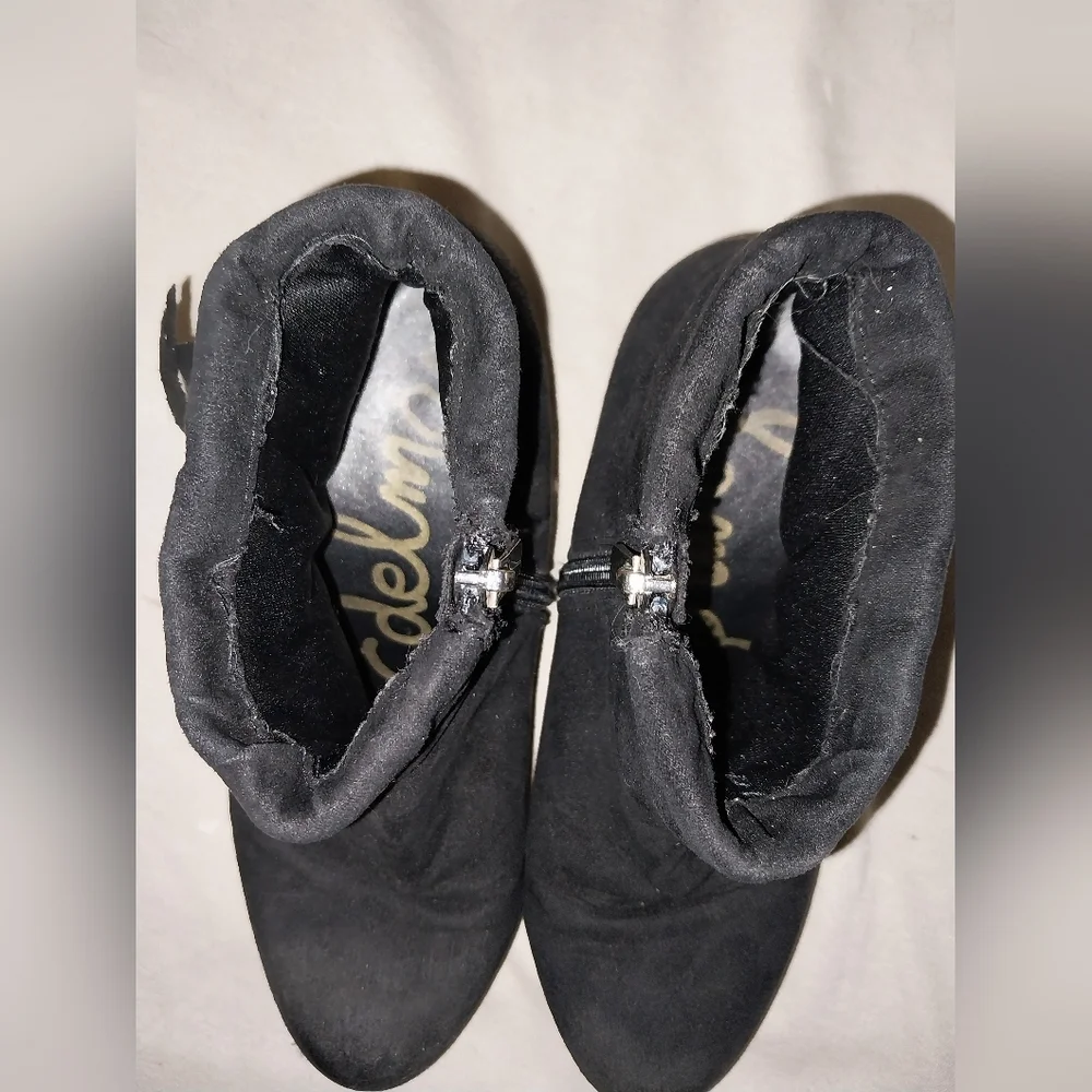 Sam Edelman Petty Frida Black Ankle Boots  Size 2